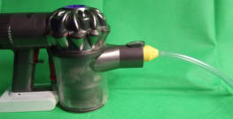 Hier mit Schlauch (mit altem Adapter v1)